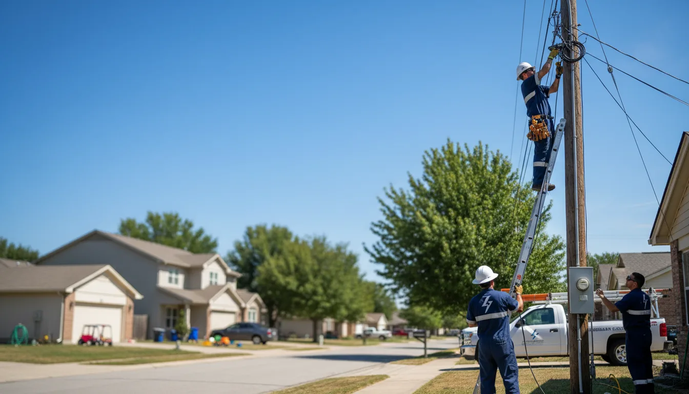 Residential electrician providing installation services in Everest, KS